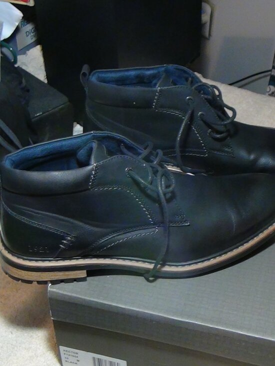 Freeman Hector Chukka Mens Ankle Boots MINT Casual Office F121054 Size 10 Black main image 13